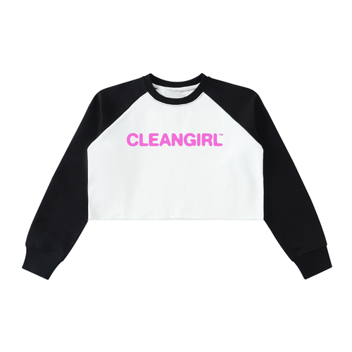 Pink Cleangirl™ 2-Tone Crop Crew