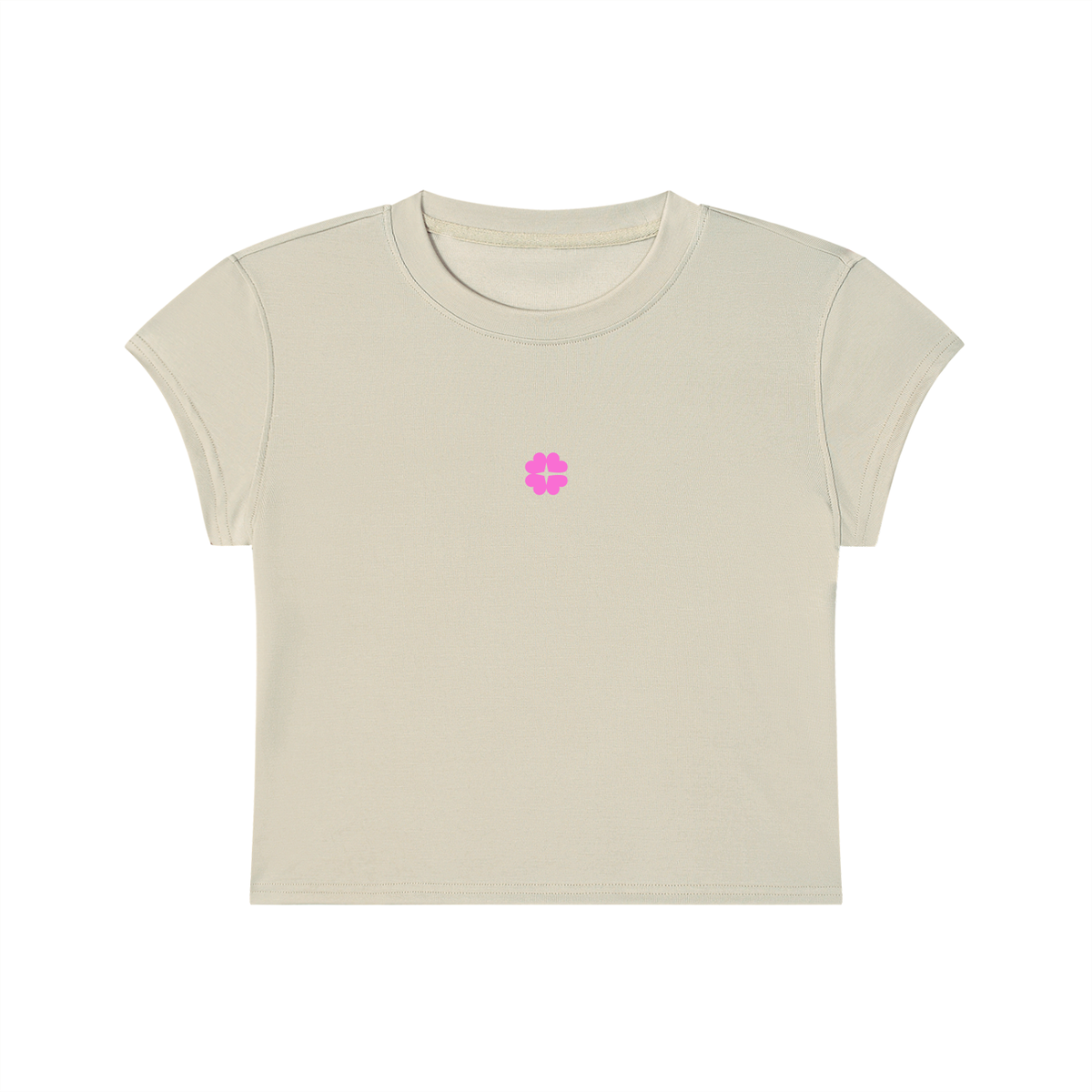Pink Icon Slim Cropped Tee