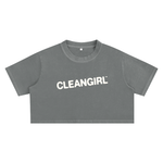 Faded Cleangirl™ Icon Crop Tee
