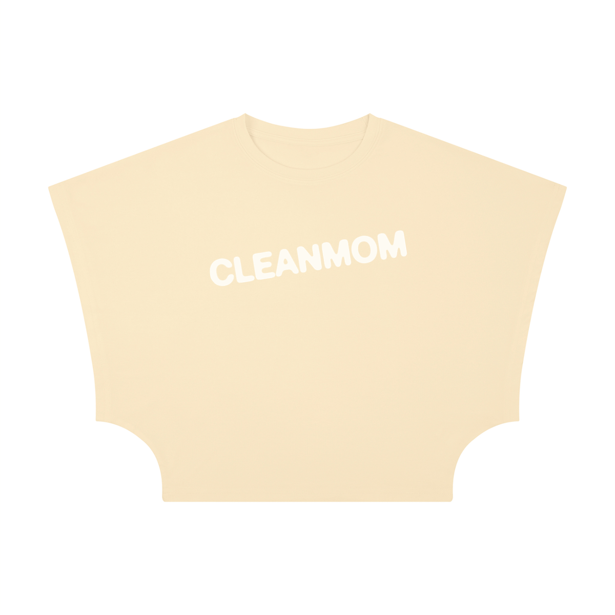 Cleanmom Loose Crop Tee