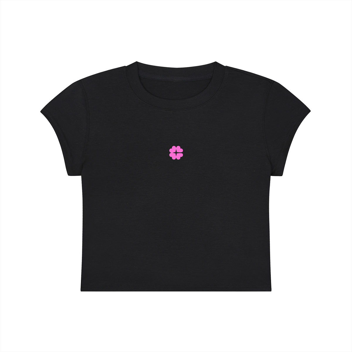 Pink Icon Slim Cropped Tee