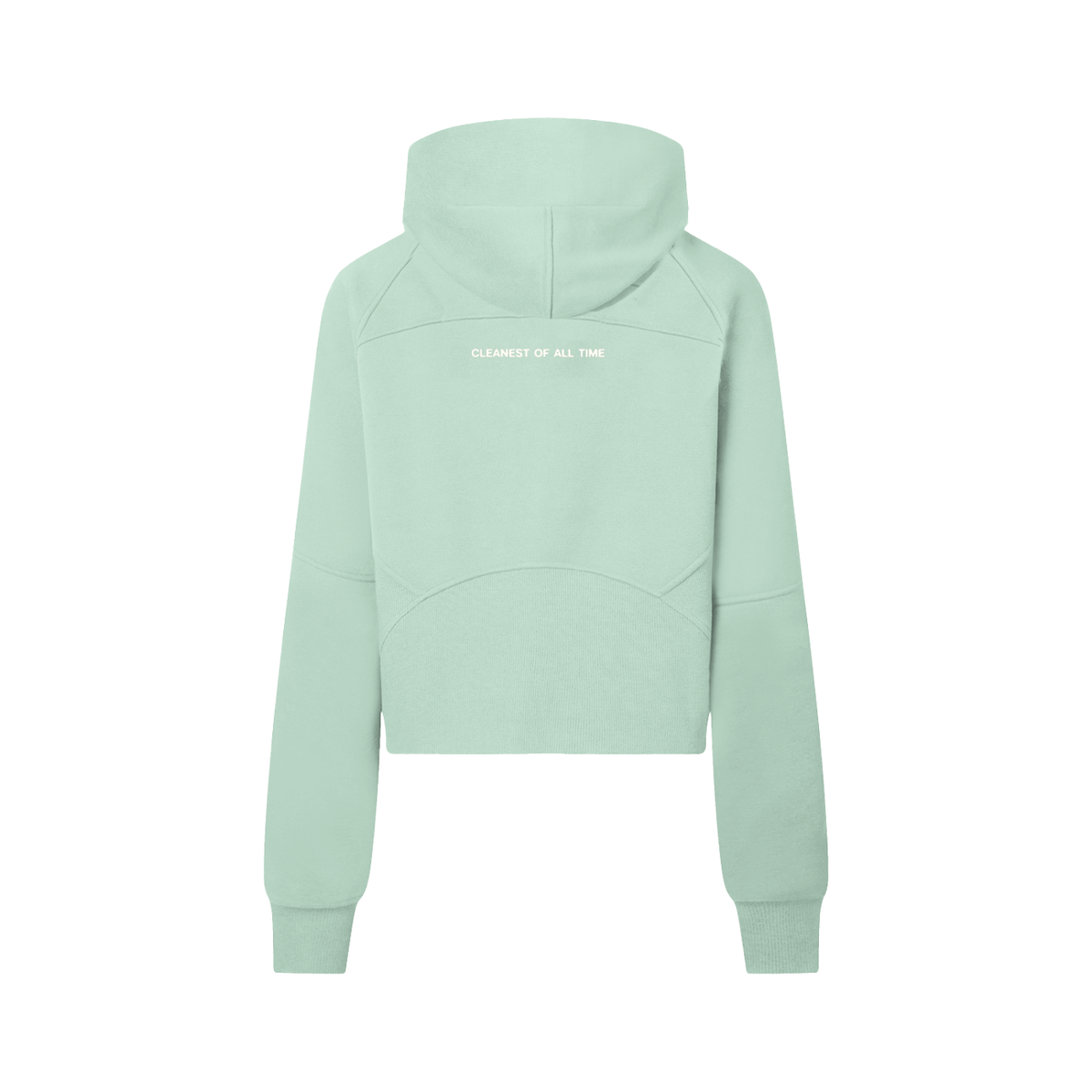 Clean Icon Half-Zip Crop Hoodie