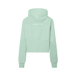 Clean Icon Half-Zip Crop Hoodie
