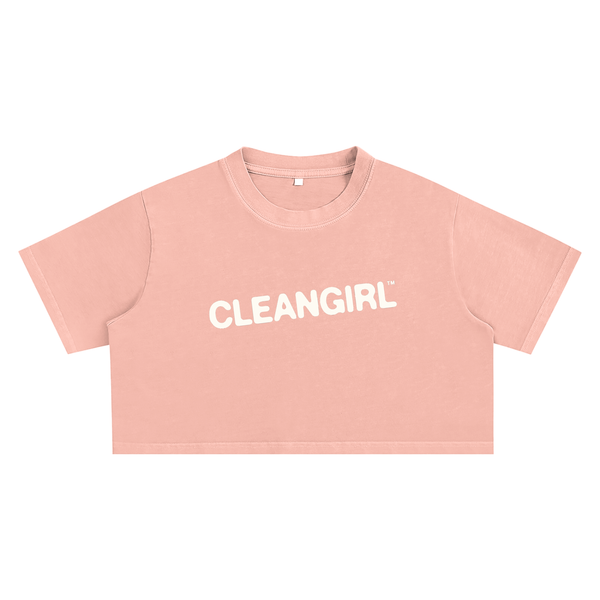 Faded Cleangirl™ Icon Crop Tee