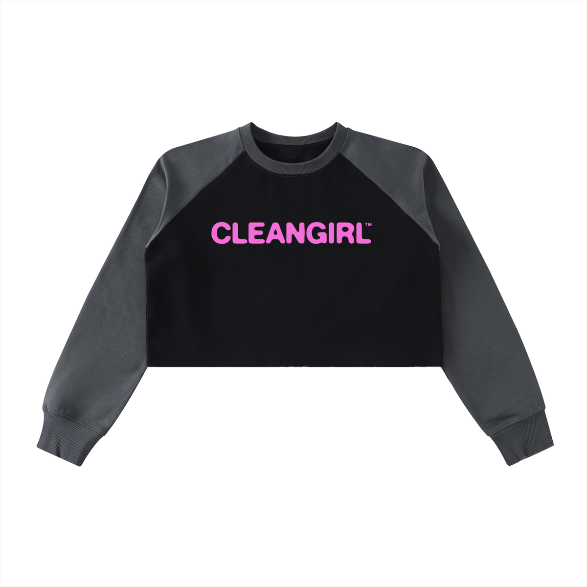 Pink Cleangirl™ 2-Tone Crop Crew