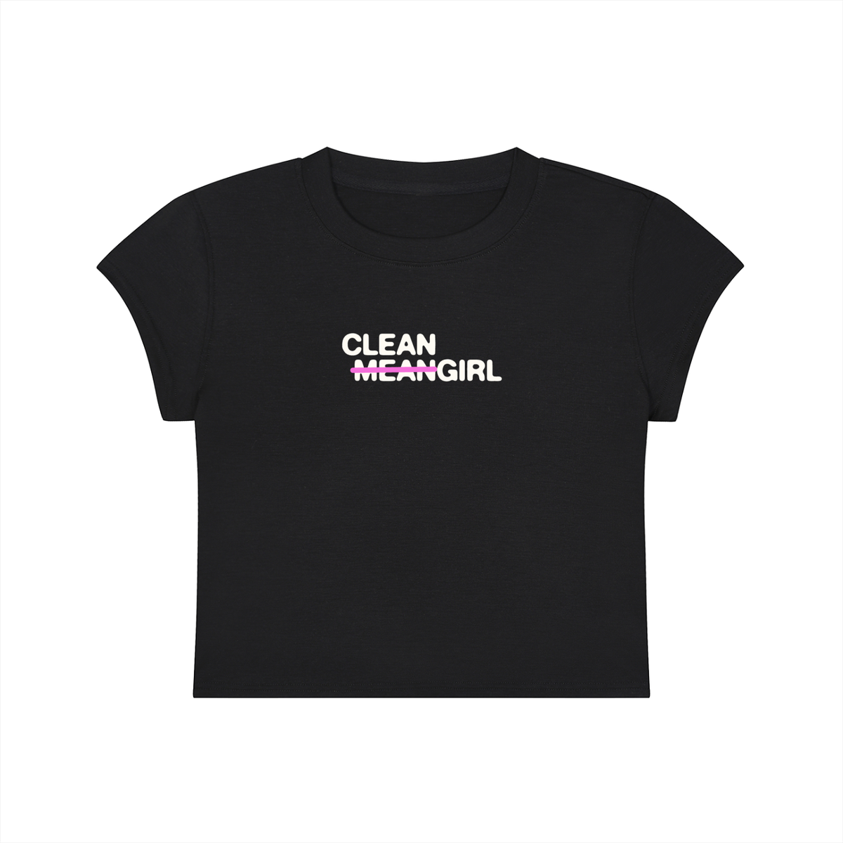 𝚖̶𝚎̶𝚊̶𝚗̶ Cleangirl Slim Crop Tee