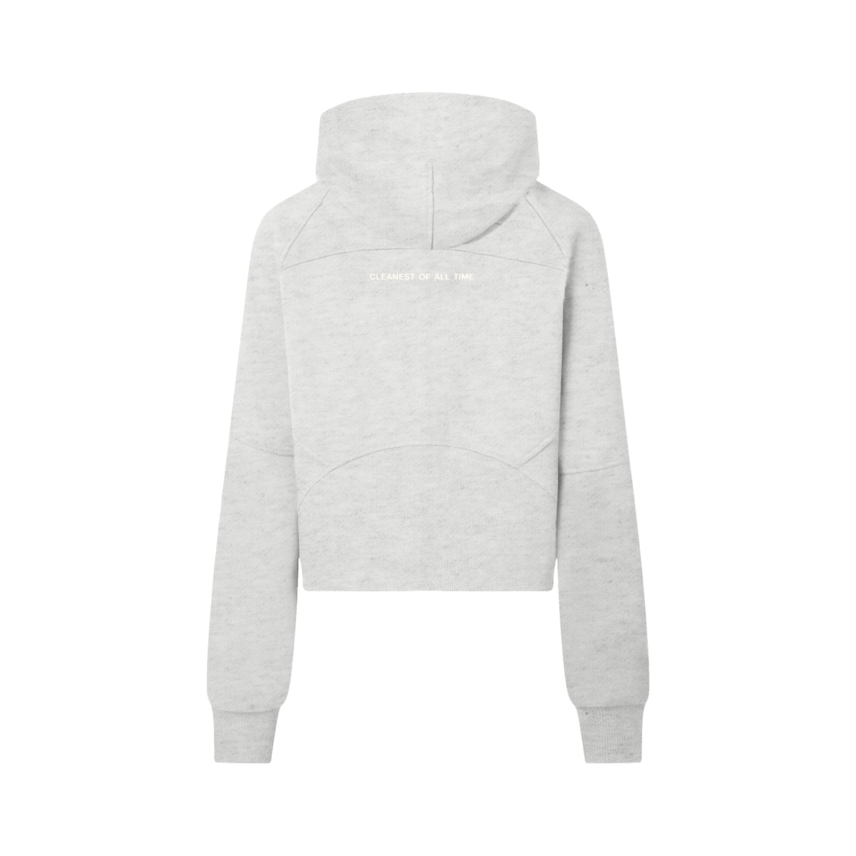 Clean Icon Half-Zip Crop Hoodie
