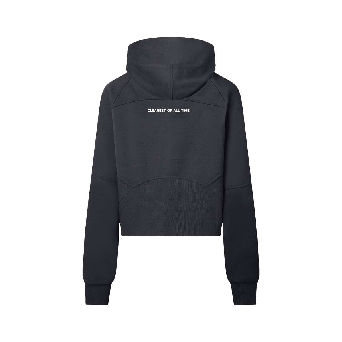 Clean Icon Half-Zip Crop Hoodie