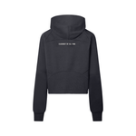Clean Icon Half-Zip Crop Hoodie