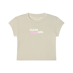 𝚖̶𝚎̶𝚊̶𝚗̶ Cleangirl Slim Crop Tee