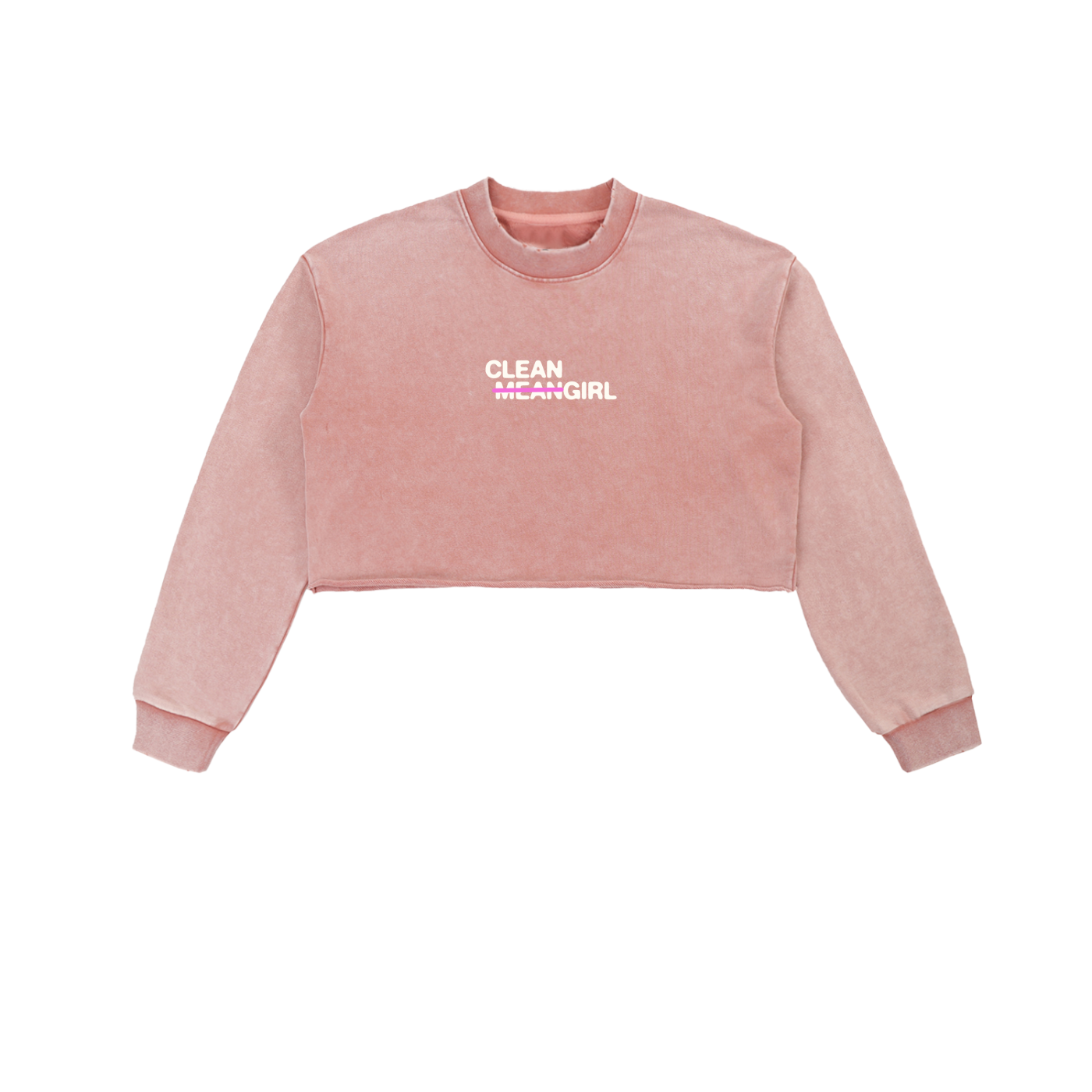 Faded 𝚖̶𝚎̶𝚊̶𝚗̶ Cleangirl Crop Crew