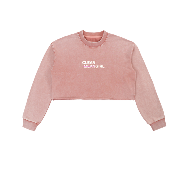 Faded 𝚖̶𝚎̶𝚊̶𝚗̶ Cleangirl Crop Crew