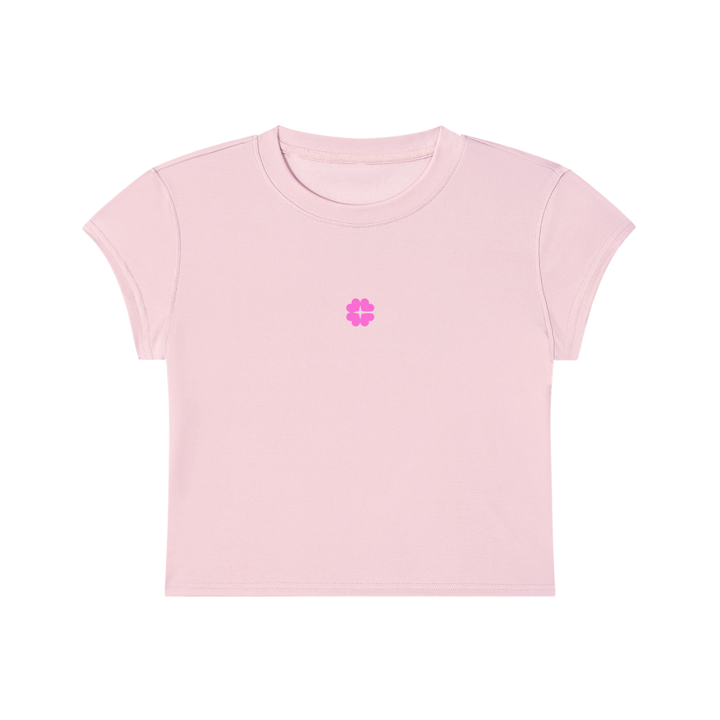 Pink Icon Slim Cropped Tee