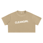 Faded Cleangirl™ Icon Crop Tee