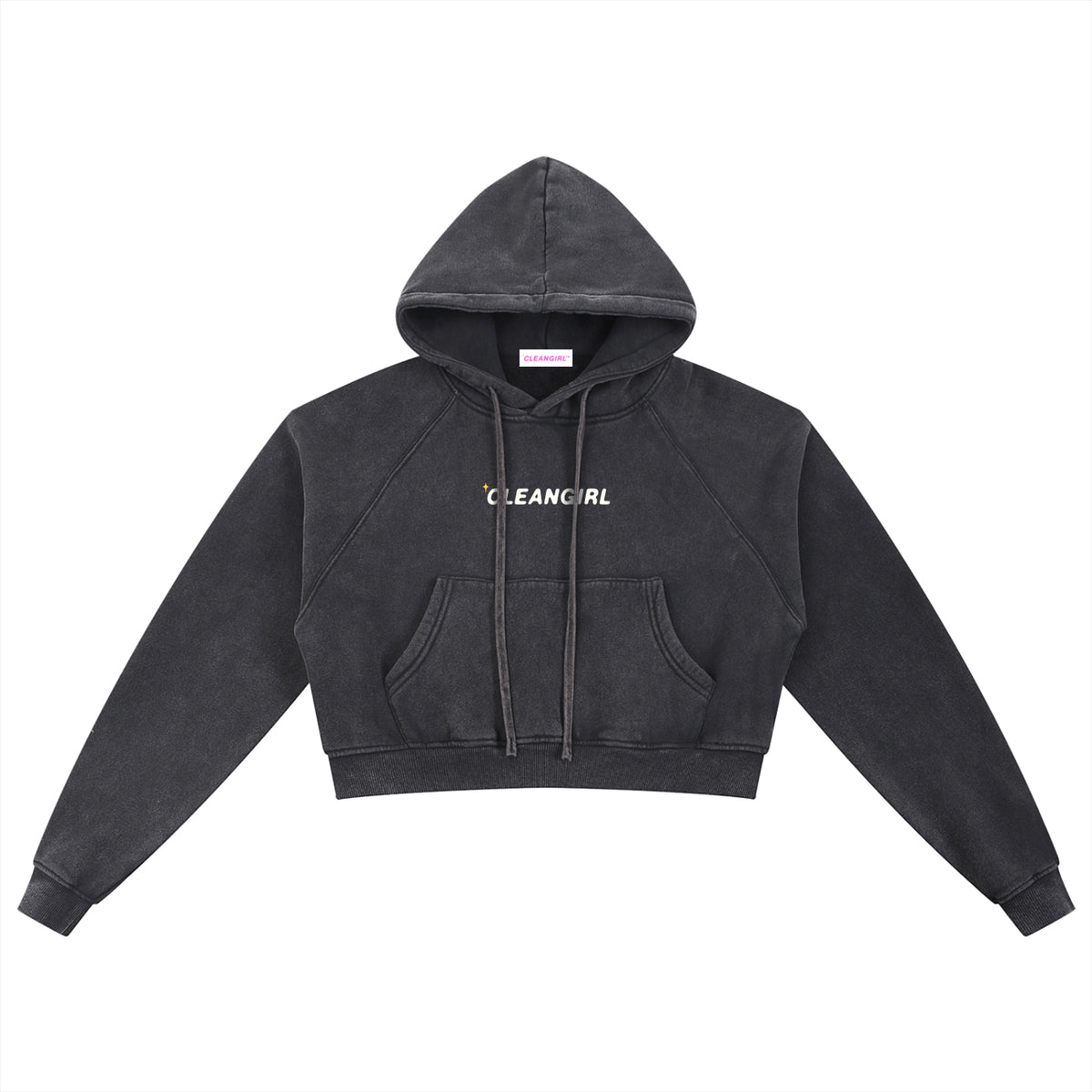 Cleangirl™ Signature Sparkle Crop Hoodie