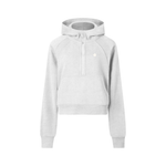 Clean Icon Half-Zip Crop Hoodie
