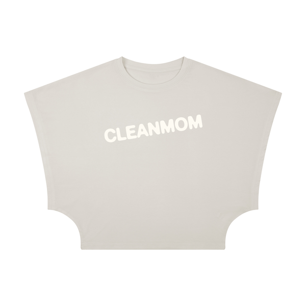 Cleanmom Loose Crop Tee