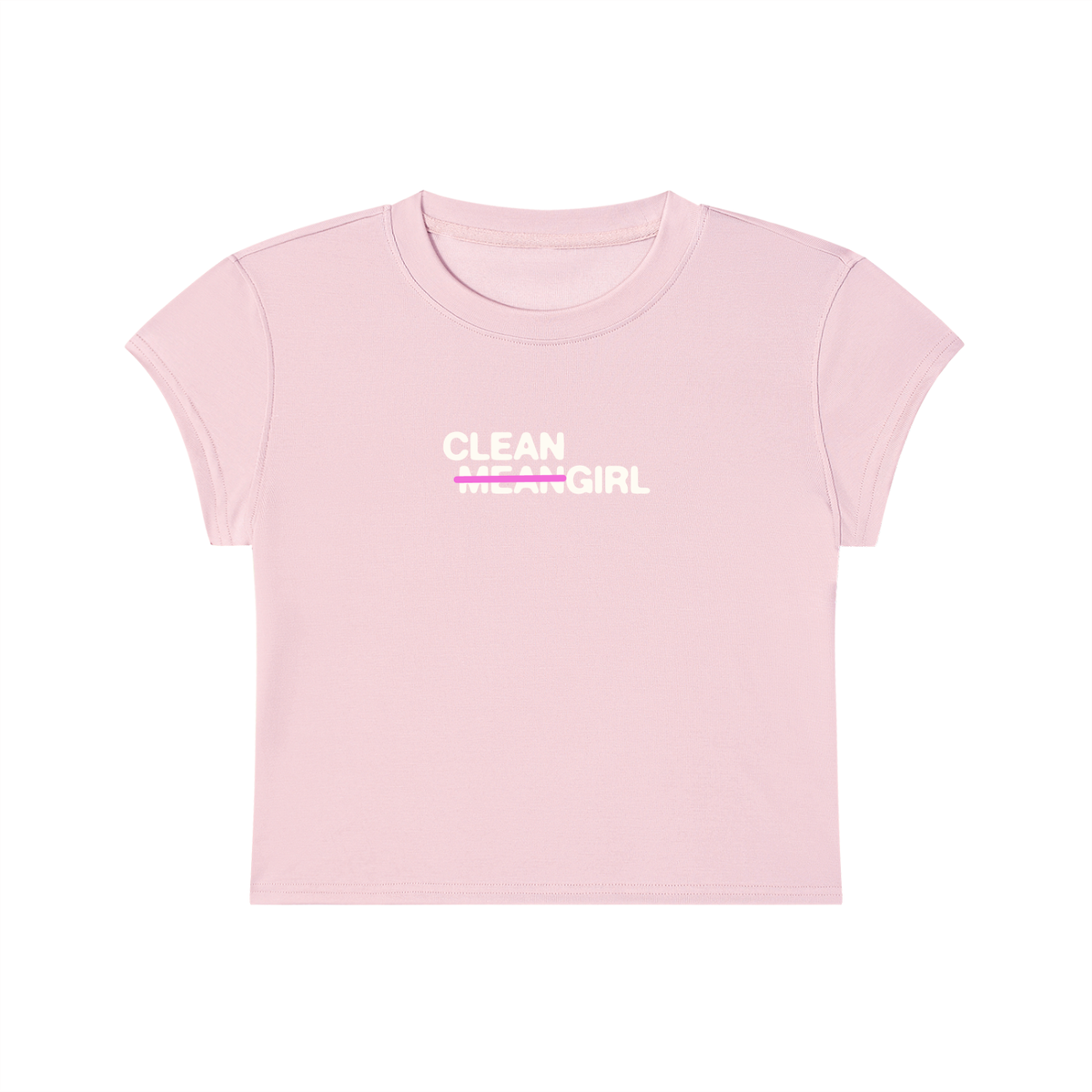 𝚖̶𝚎̶𝚊̶𝚗̶ Cleangirl Slim Crop Tee