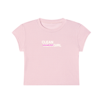 𝚖̶𝚎̶𝚊̶𝚗̶ Cleangirl Slim Crop Tee