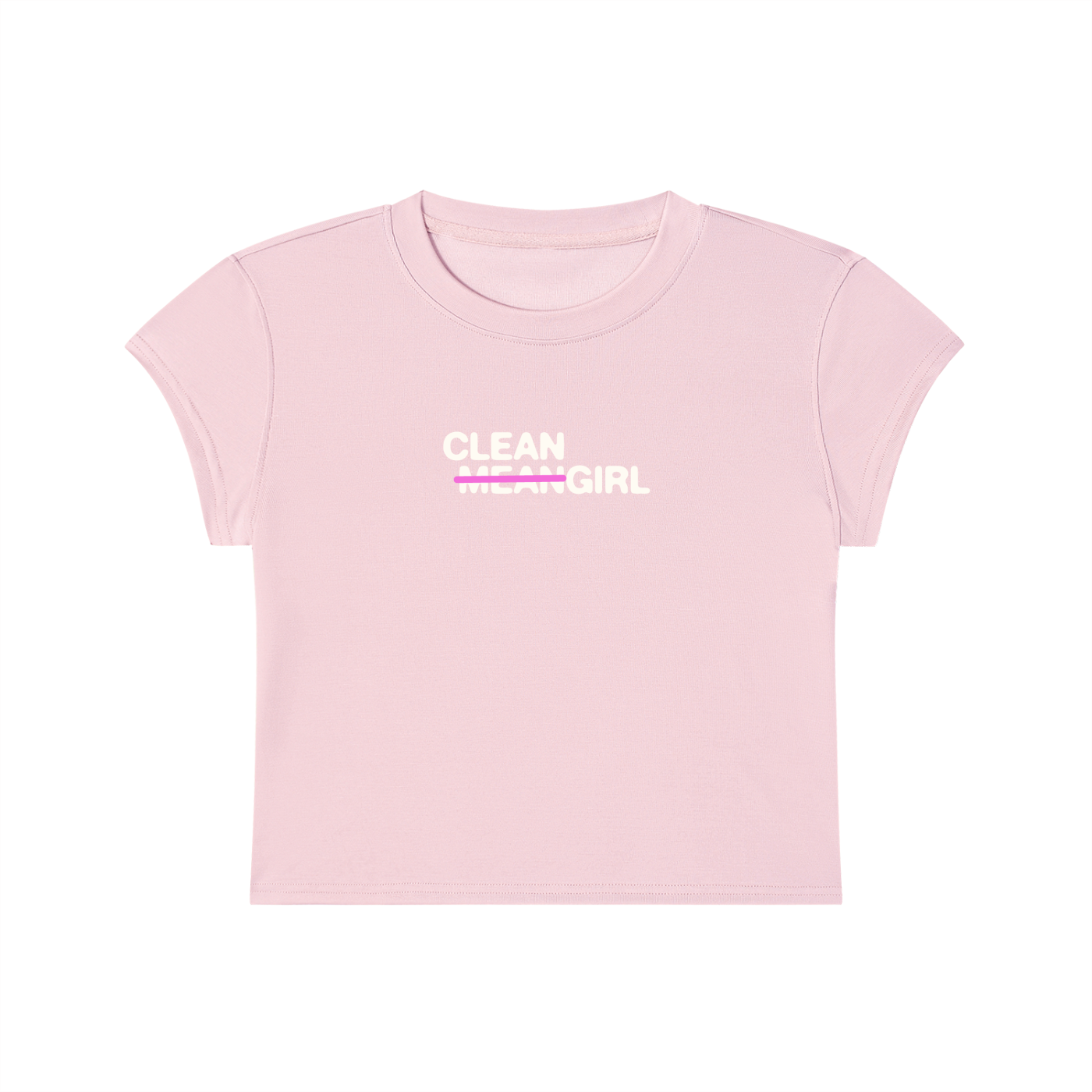 𝚖̶𝚎̶𝚊̶𝚗̶ Cleangirl Slim Crop Tee