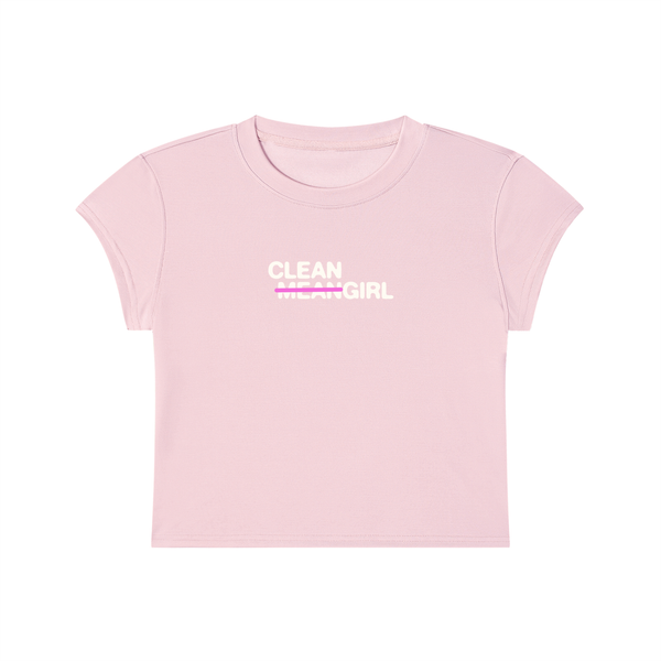 𝚖̶𝚎̶𝚊̶𝚗̶ Cleangirl Slim Crop Tee
