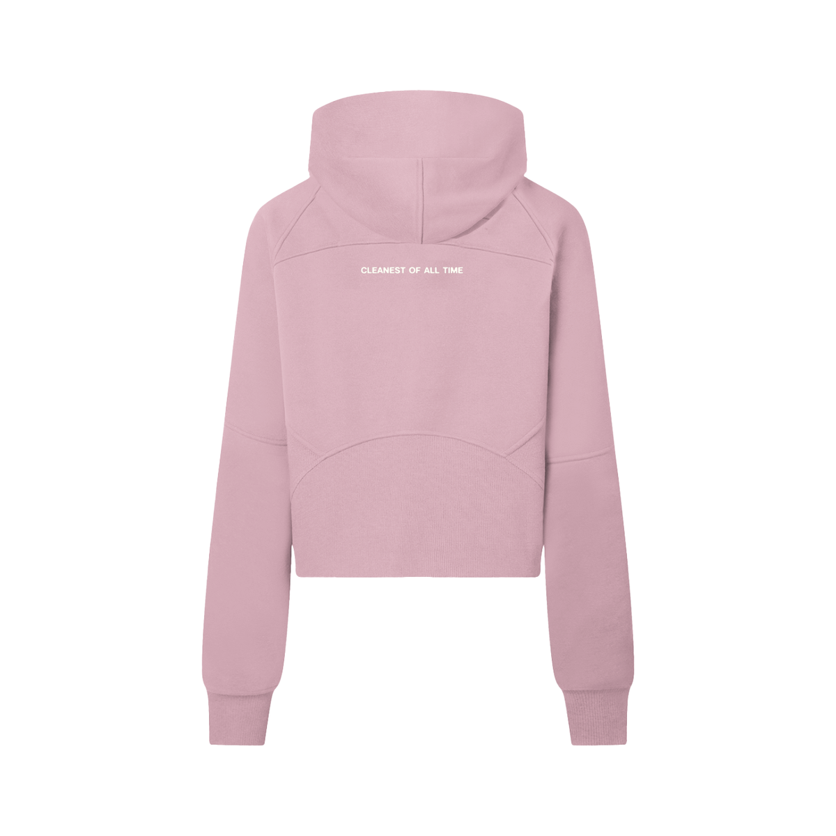 Clean Icon Half-Zip Crop Hoodie
